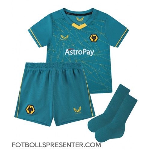 Wolves Ruben Neves #8 Bortatröja Barn 2022-23 Kortärmad (+ korta byxor)
